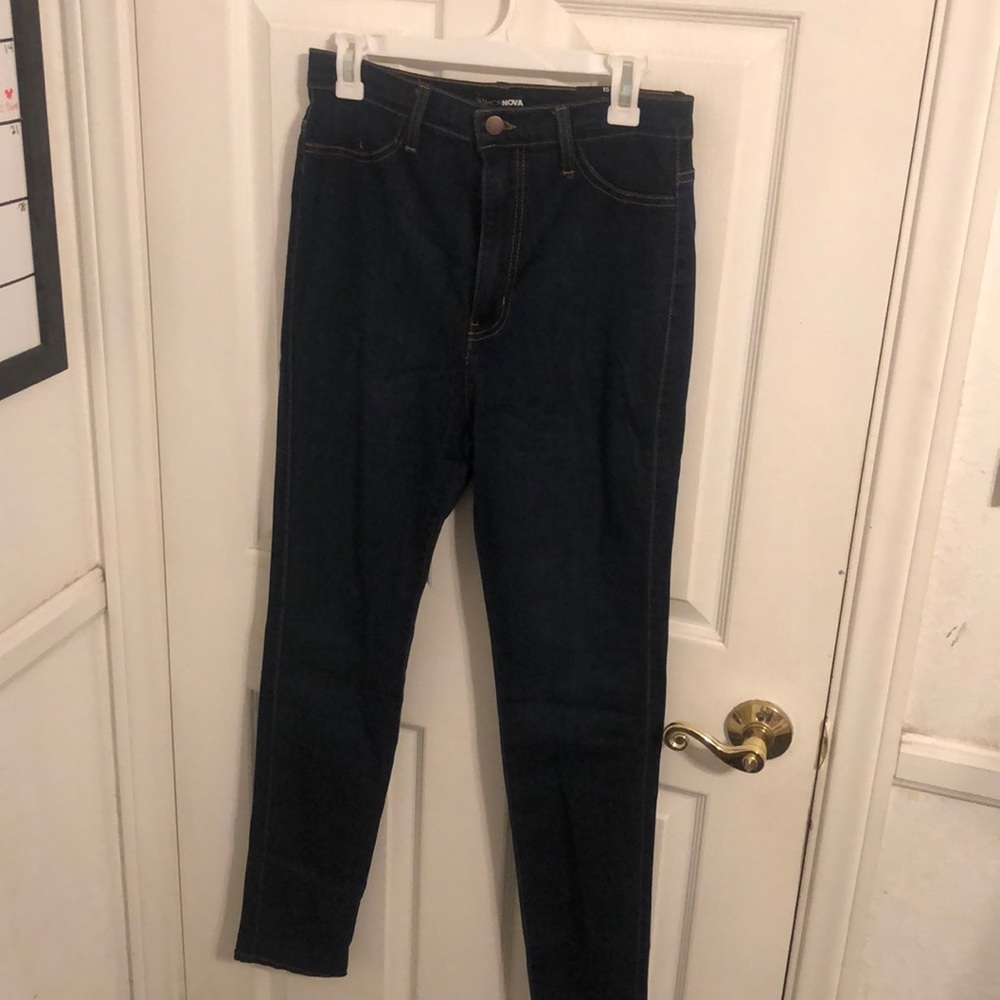 Dark blue jeans